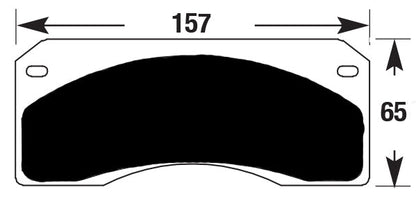 Porterfield Brake Pads for 1976 CHEVROLET CORVETTE Dual Pin