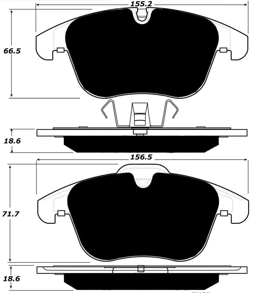 Porterfield Brake Pads for 2006 JAGUAR XJ 8