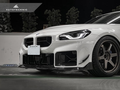 AutoTecknic Dry Carbon Podium Front Grille - BMW G87 M2