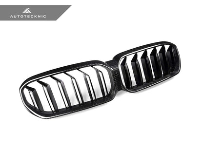 AutoTecknic Dry Carbon Fiber Dual-Slats Front Grilles - BMW G30 5-Series LCI