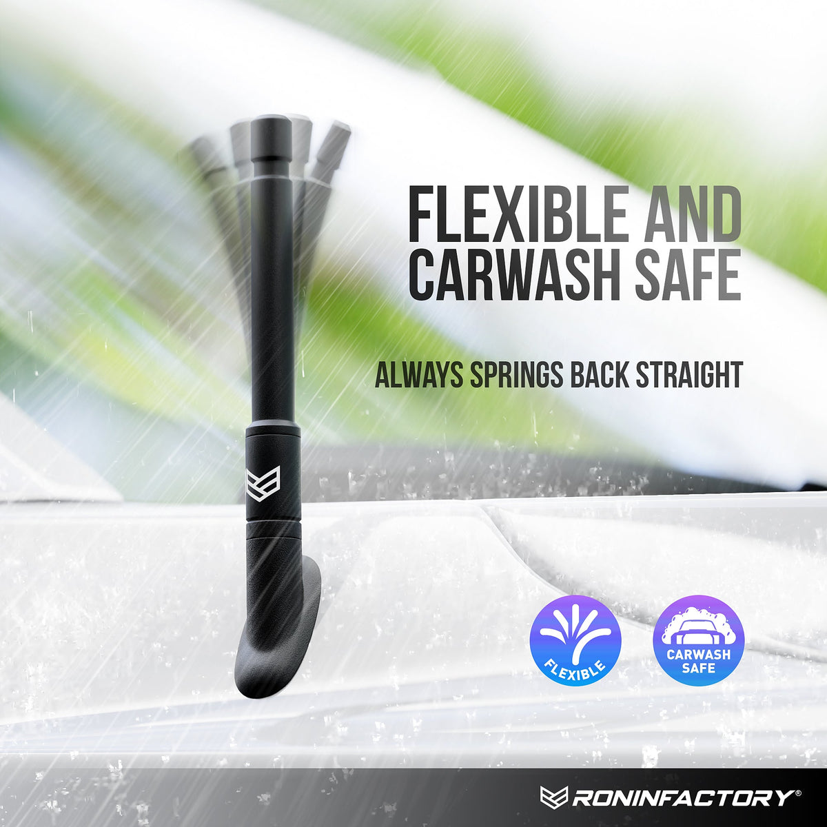 CHEVY & GMC RONIN SMARTLOCK™ SHORT FLEXIBLE ANTENNA 8 INCH (NEW!)