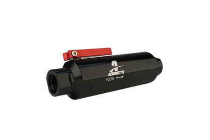 Aeromotive ORB-10 Shutoff Valve Fuel Filter