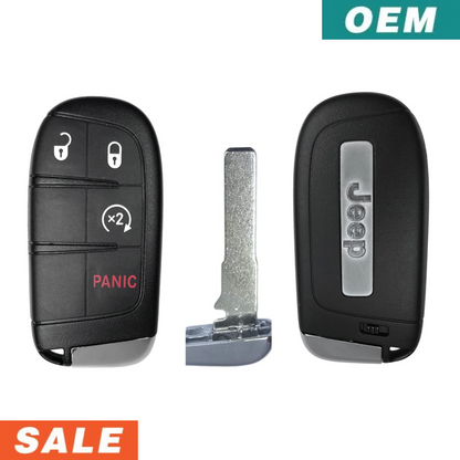 Jeep Compass 2017-2026 OEM 4 Button Smart Key M3N-40821302 PN: 68250337AB