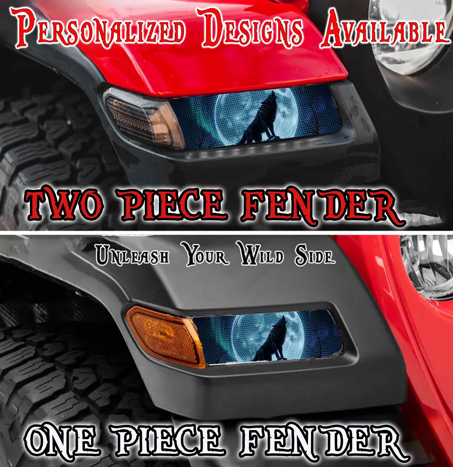 Wolf moon Jl and Gladiator Turn signal decal. 59