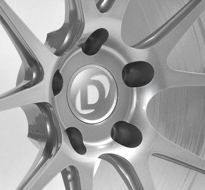 Forgeline GA1R Performance Wheel Set - 2004-2010 BMW 535i/545i/550i/645Ci/650i Front: 20 x 9 - Rear: 20 x 10 - Silver - Dinan Center Cap - E60/E63/E64