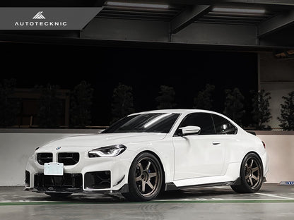 AutoTecknic Dry Carbon Podium Front Bumper Lower Vent Set - BMW G87 M2