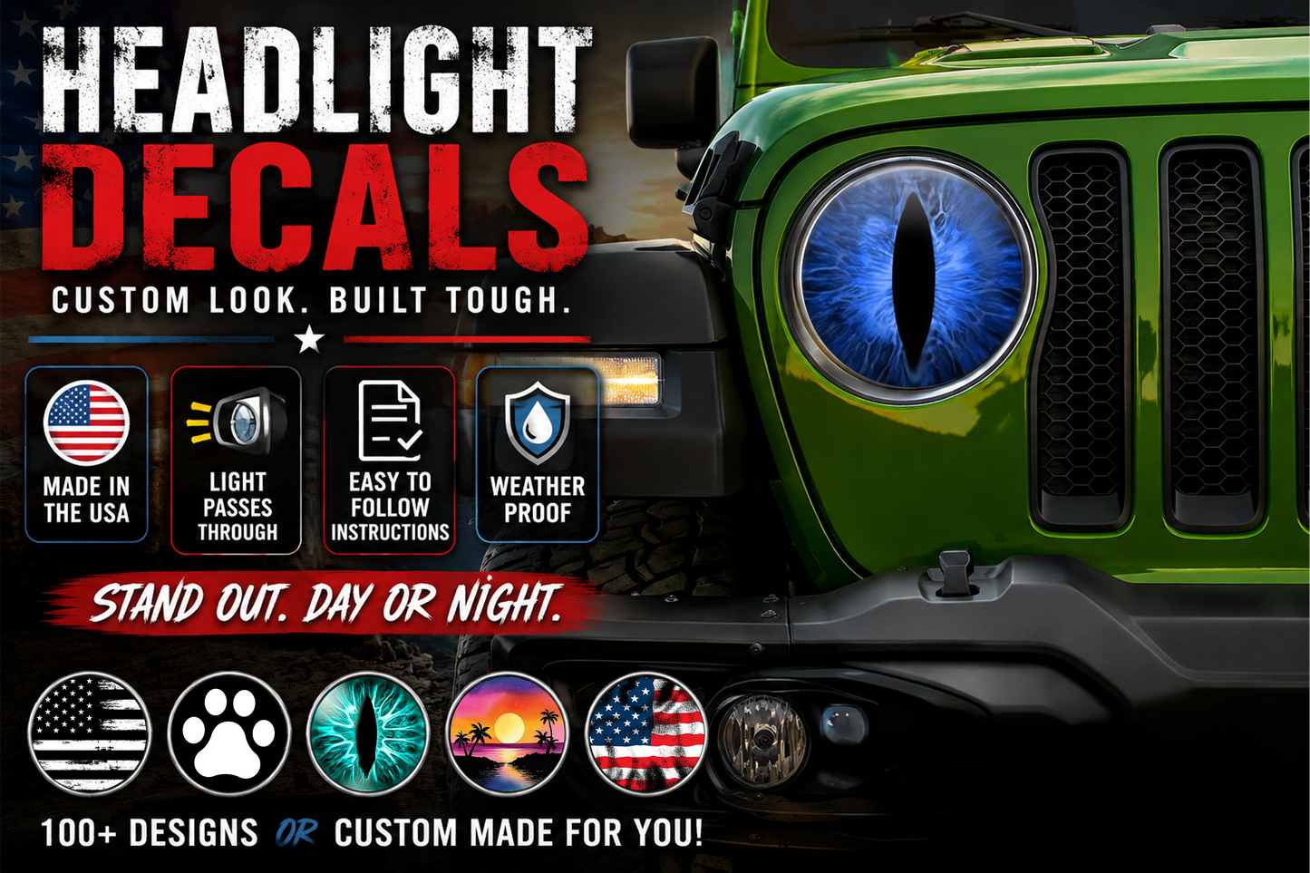 Bluecat eyes for the headlight decals 5