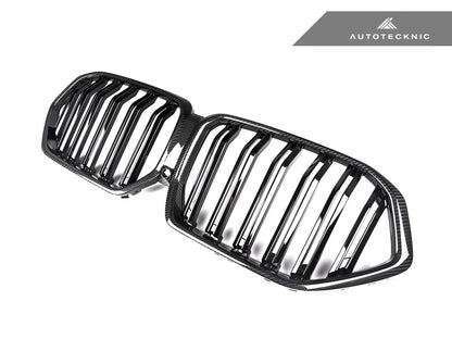 AutoTecknic Dual-Slat Carbon Fiber Front Grille - BMW G06 X6 LCI