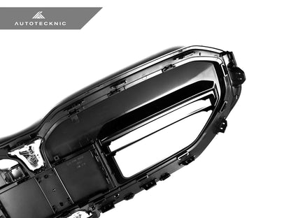 AutoTecknic Dual-Slat Gloss Black Front Grille - BMW G60 5-Series