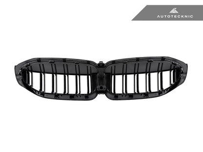 AutoTecknic Dry Carbon Fiber Dual-Slats Front Grilles - BMW G20 3-Series Pre-LCI