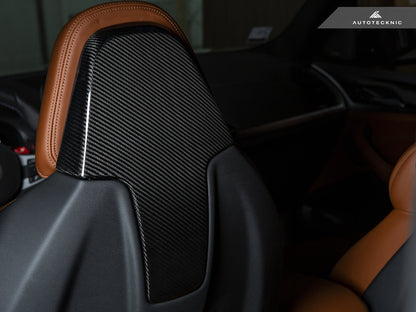 AutoTecknic Dry Carbon Seat Back Cover Set - BMW F97 X3M | F98 X4M