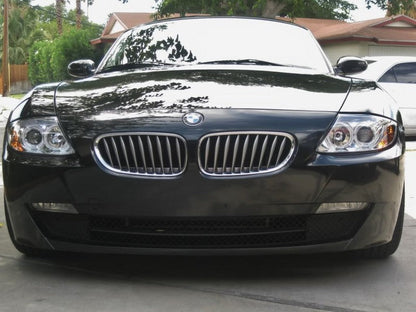 Spyder BMW Z4 03-08 Projector Headlights Halogen Model Only - LED Halo Chrome PRO-YD-BMWZ403-HL-C 5029089