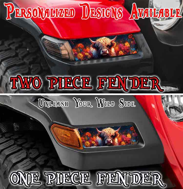 Highland cow Jl and Gladiator Turn signal decal 61
