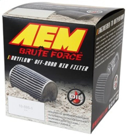 AEM Induction AEM Brute Force Dryflow Air Filter - Conical 6in Base OD / 5.125in Top OD / 5.25in Height 21-205BF