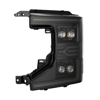 AlphaRex 20-22 Ford F-250/350/450 SD NOVA-Series LED Proj Headlights Alpha-Bk w/Acv Light SS & SBDRL 880340 *Discontinued