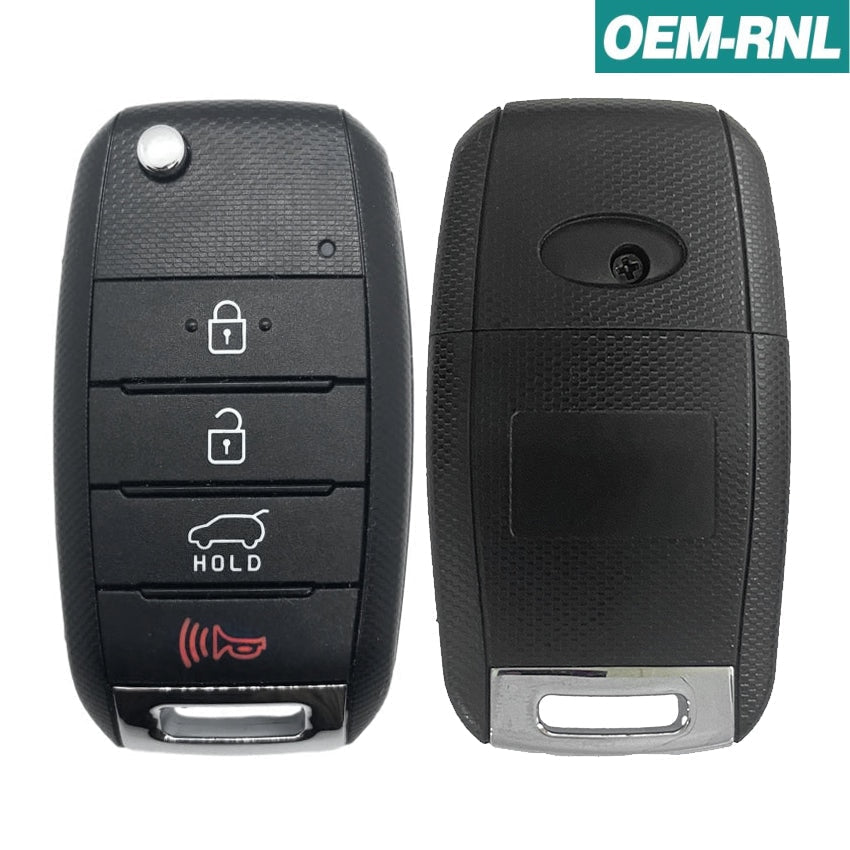 Kia Soul 2014-2019 OEM 4 Button Flip Key Remote w/ Hatch OSLOKA-875T