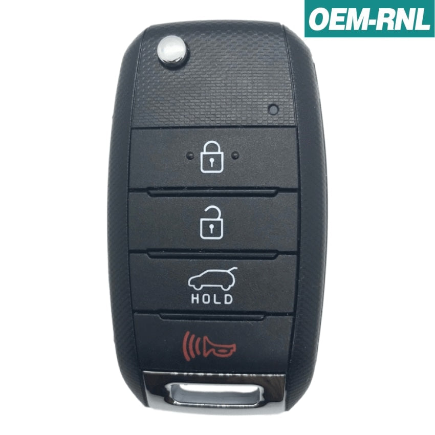 Kia Soul 2017-2019 OEM 4 Button Flip Key Remote w/ Hatch OSLOKA-875T