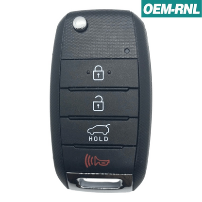 Kia Soul 2017-2019 OEM 4 Button Flip Key Remote w/ Hatch OSLOKA-875T