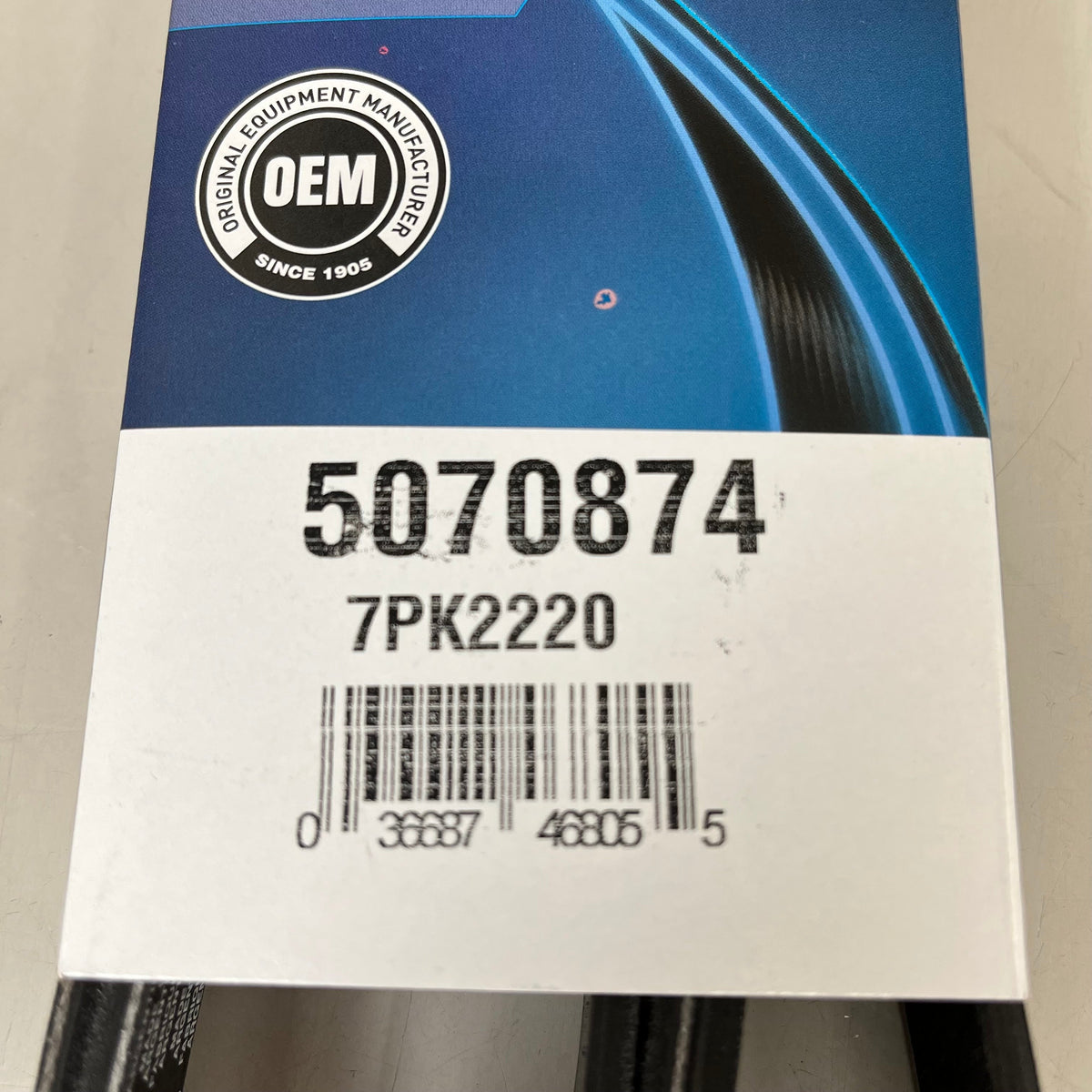 DAYCO Straight Standard Depth Serpentine Belt K-Section EPDM 2219.96" L 5070874