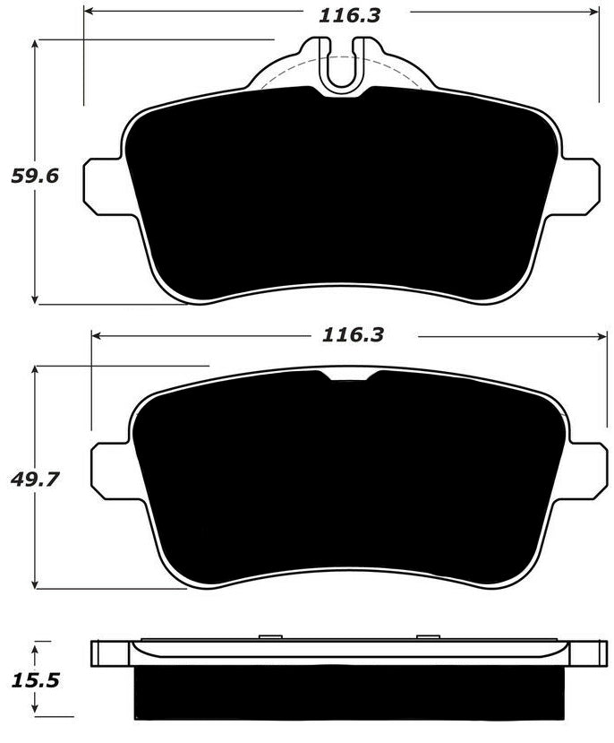 Porterfield Brake Pads for 2013 MERCEDES-BENZ ML63 AMG