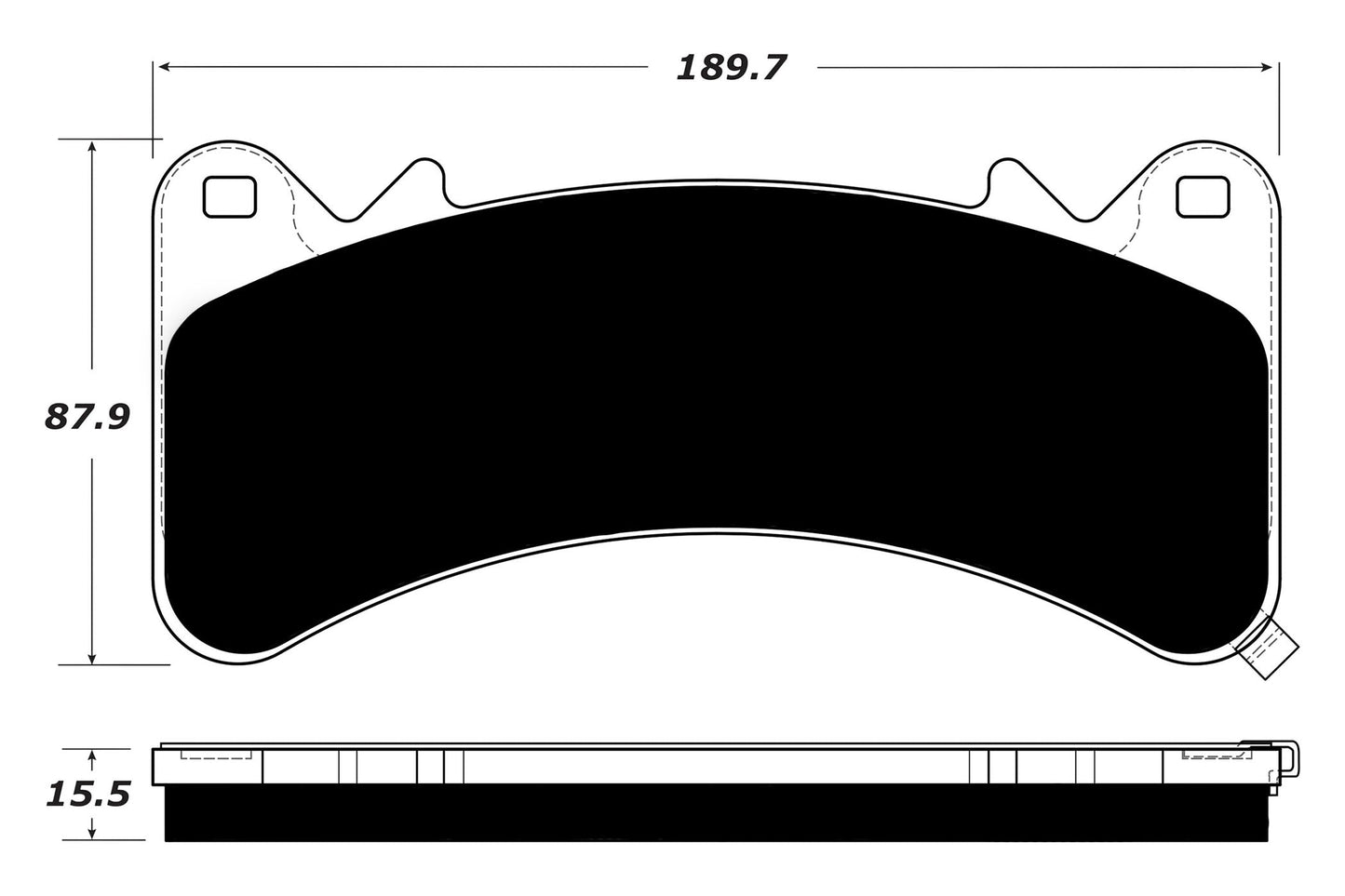 Porterfield Brake Pads for 2018 GMC Yukon 4WD w/6 Piston BBK