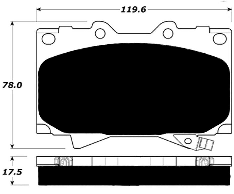 Porterfield Brake Pads for 2000 LEXUS LX 470