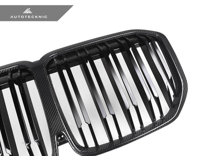 AutoTecknic Dual-Slats Dry Carbon Front Grille - BMW G07 X7 Pre-LCI