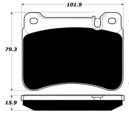 Porterfield Brake Pads for 2011 MERCEDES-BENZ SLK350