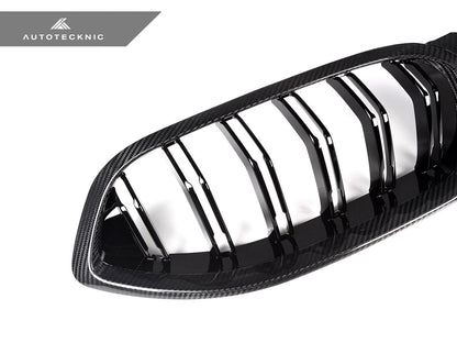 AutoTecknic Dry Carbon Dual-Slats Front Grille - BMW F91/ F92/ F93 M8