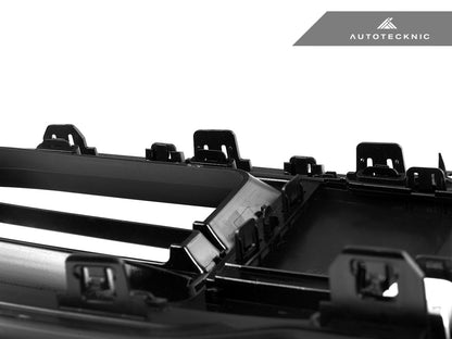 AutoTecknic Dual-Slat Gloss Black Front Grille - BMW G60 5-Series