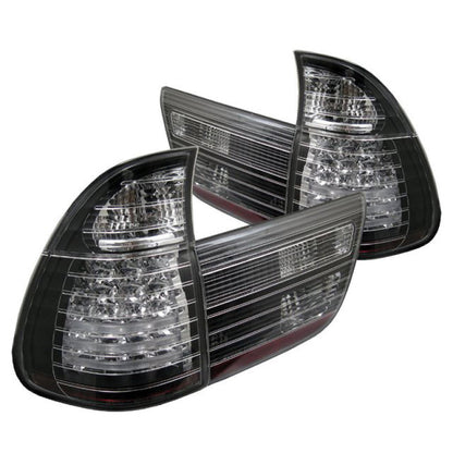 Spyder BMW E53 X5 00-06 4PCS LED Tail Lights Black ALT-YD-BE5300-LED-BK 5000781