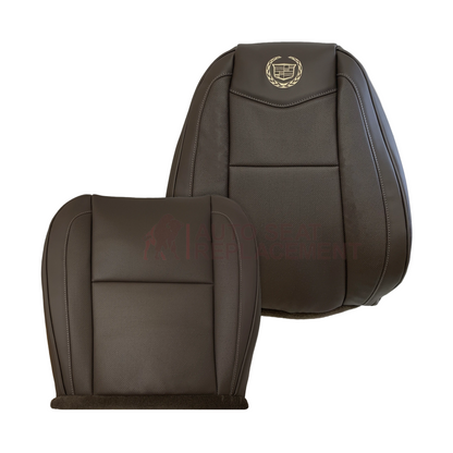 2007-2014 Cadillac Escalade Platinum Edition Replacement Synthetic Leather or Genuine Leather Seat Cover In Brown