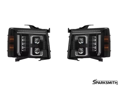 07-14 Silverado Full LED Projector Headlights