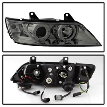Spyder BMW Z3 96-02 Projector Headlights LED Halo Smoke High H1 Low H1 PRO-YD-BMWZ396-HL-SM 5009104