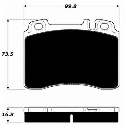 Porterfield Brake Pads for 1995 MERCEDES-BENZ SL320