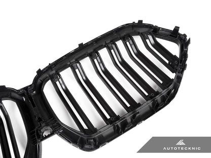 AutoTecknic Dual-Slats Dry Carbon Front Grille - BMW G06 X6 Pre-LCI