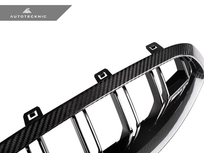 AutoTecknic Dry Carbon Dual-Slats Front Grille - BMW F91/ F92/ F93 M8