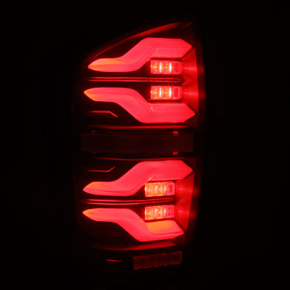 AlphaRex 16-21 Toyota TacomaLUXX LED Taillights Blk w/Activ Light/Seq Signal 680090 *Discontinued