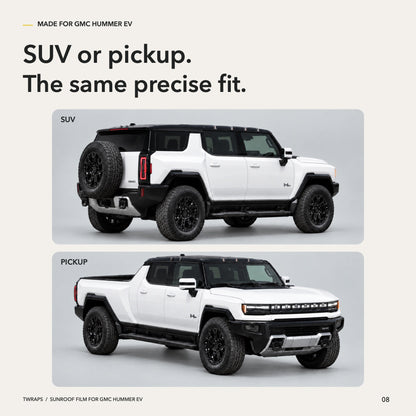 Sunroof Protection Film for GMC Hummer EV