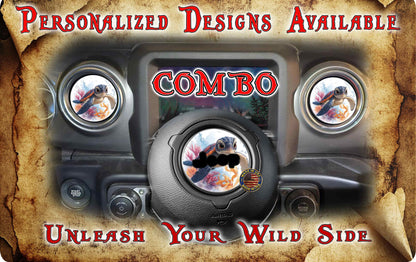 Steering wheel decal Sea turtle 238