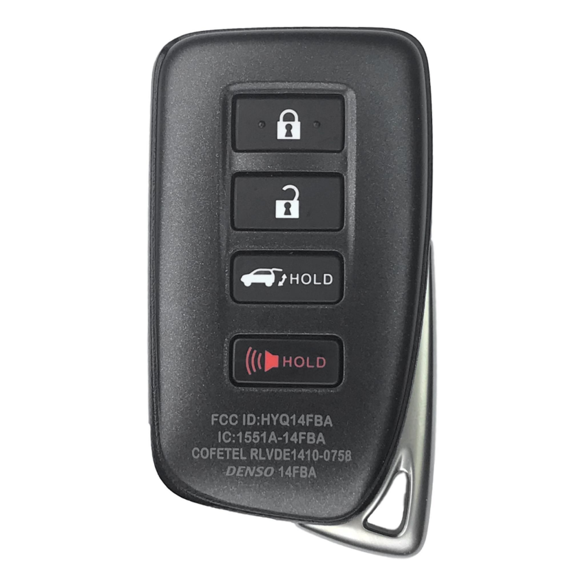 Lexus OEM 4 Button Smart Proximity Remote FCC: HYQ14FBA | AG Board 2110