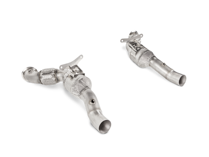 Akrapovic 16-17 Ferrari 488 GTB/488 Spyder Link Pipe Set w/ Cat (SS) L-FE/SS/1