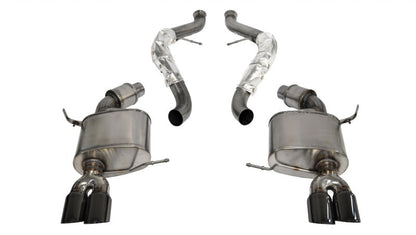 Corsa Performance 08-12 BMW M3 Convertible E93 Black Sport Cat-Back Exhaust