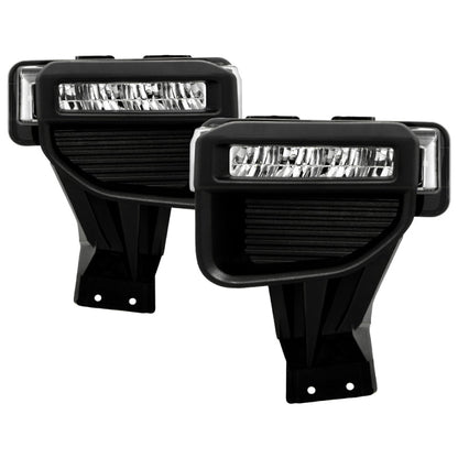 SPYDER 20-22 Ford F250/F350 Super Duty OEM Full LED Fog Lights W/ Switch - Clear 9051135