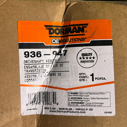 DORMAN Rear Driveshaft Assembly Sz 62" L, Black 936-947