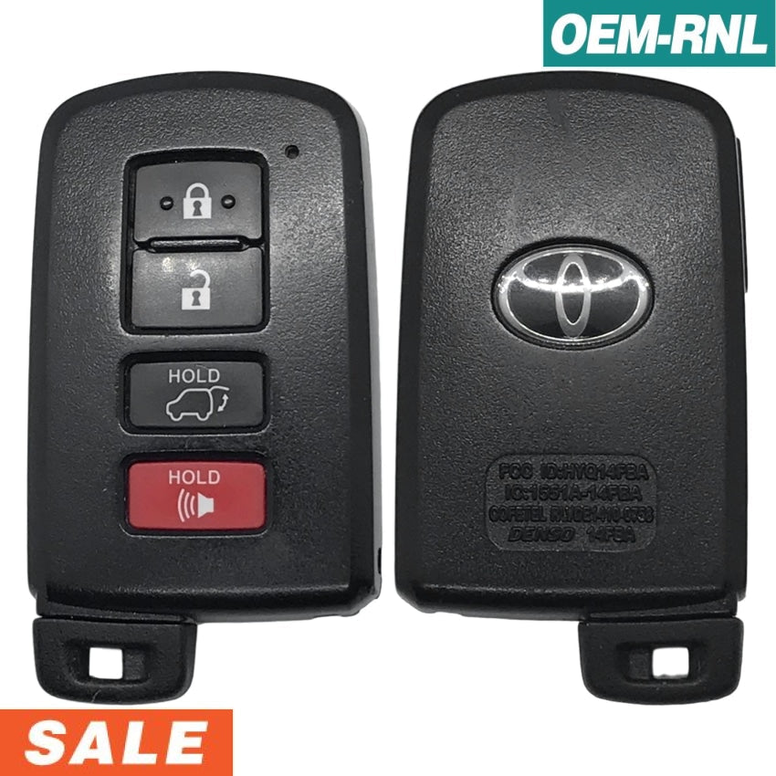 Toyota Highlander Sequoia 2014-2021 OEM 4 Button Smart Remote Key HYQ14FBA AG 2110