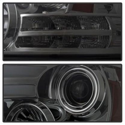 Spyder Dodge Ram 09-12 Projector Headlights Light Bar DRL Smoke PRO-YD-DR09-LBDRL-SM 5081742