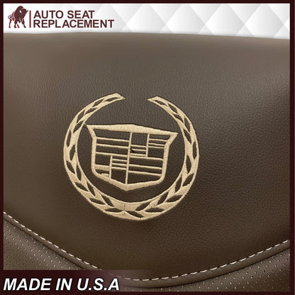 2007-2014 Cadillac Escalade Platinum Edition Replacement Synthetic Leather or Genuine Leather Seat Cover In Brown