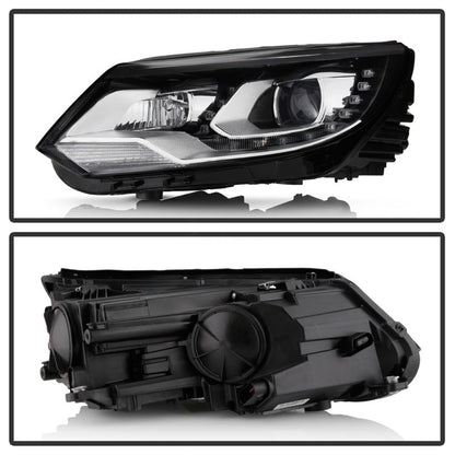 SPYDER VW Tiguan 12-17 LED/DRL Projector Headlights Chrome PRO-JH-VWT12-LED-C 9948527