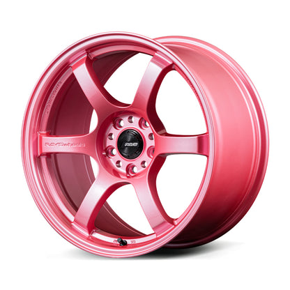 Gram Lights 57DR 18x10.5 +22 5x114.3 Sakura Pink Wheel (w/ Center Cap & No. 21 BK Air Valve)